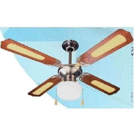 ZEPHIR 107 Ventilateur En Bois Avec LumiÈre Zfs9107m â Image 2