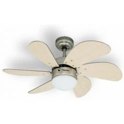 Ventilateur De Plafond 75cm + Lumière - Dc30t - Bestron - Marron