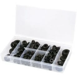 OROK Passe-cables Souples Assortis - Boite De 180 Pieces - 6.3 A 25.4mm