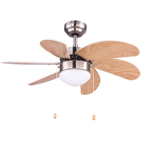ETC-SHOP Ventilateur De Plafond Interrupteur à Tirette Lampe Refroidisseur Chauffage Lampe En Verre Anti Moustique Machine à Vent 78 Cm