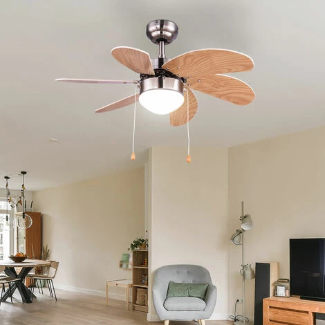 ETC-SHOP Ventilateur De Plafond Interrupteur à Tirette Lampe Refroidisseur Chauffage Lampe En Verre Anti Moustique Machine à Vent 78 Cm – Image 4