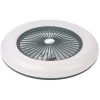 ASUPERMALL Ventilateur De Plafond, Ventilateur à LED, Vitesse D'air Et Température De Couleur Réglables, Avec Télécommande (piles Non Incluses), Lampe Pendante Moderne à LED 36W, Gris