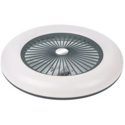ASUPERMALL Ventilateur De Plafond, Ventilateur à LED, Vitesse D'air Et Température De Couleur Réglables, Avec Télécommande (piles Non Incluses), Lampe Pendante Moderne à LED 36W, Gris