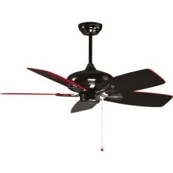 PURLINE Ventilateur De Plafond 50W Réversible - Noir