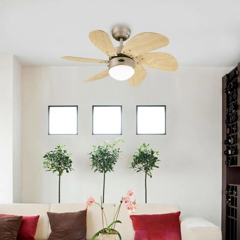 WESTINGHOUSE Ventilateur De Plafond Avec Lampe 'Turbo' En Bois - Titane, érable, Blanc â Image 2