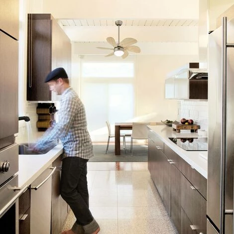WESTINGHOUSE Ventilateur De Plafond Avec Lampe 'Turbo' En Bois - Titane, érable, Blanc â Image 4