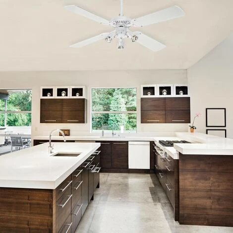 WESTINGHOUSE Ventilateur De Plafond Avec Lampe 'Princess Euro' En Bois Pour Salon & Salle à Manger - Blanc, Hêtre â Image 4