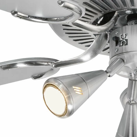 BOMANN Ventilateur De Plafond LED Salle à Manger Refroidisseur Interrupteur à Tirette Ventilateur Plus Chaud Lampe Profi Care 330780 – Image 4