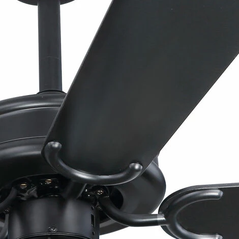 ETC-SHOP Ventilateur De Plafond Design Lampe Réversible Lumière à 3 étages Télécommande Salon Refroidisseur Ventilateur Minuterie â Image 3