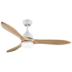 VENTYLY OXYGEN Ventilateur De Plafond En Bois Avec Lumière - Moteur DC - Ø 152 Cm