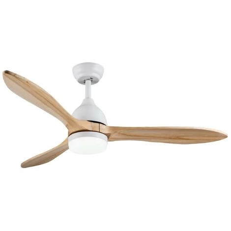 VENTYLY OXYGEN Ventilateur De Plafond En Bois Avec Lumière - Moteur DC - Ø 152 Cm
