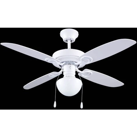 LÚZETE - VENTILATEUR DE PLAFOND LED ITZEL BLANC - Blanc â Image 2