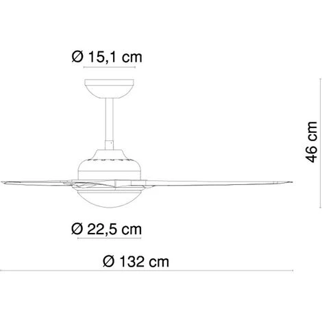 ETC-SHOP Ventilateur De Plafond à LED Avec Lumière De Lampe De Ventilateur D'éclairage Comprenant Des Ampoules à LED – Image 3