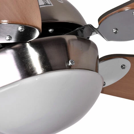 ETC-SHOP Ventilateur De Plafond Avec Changeur De Couleurs RGB-LED, Télécommande, Gradable, 3 Marches Avant/arrière 132 Cm – Image 2