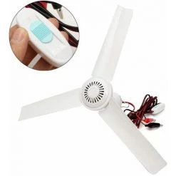 DRILLPRO DC12V 6W Brushless Convertisseur Batterie Moteur Ventilateur De Plafond +Switch