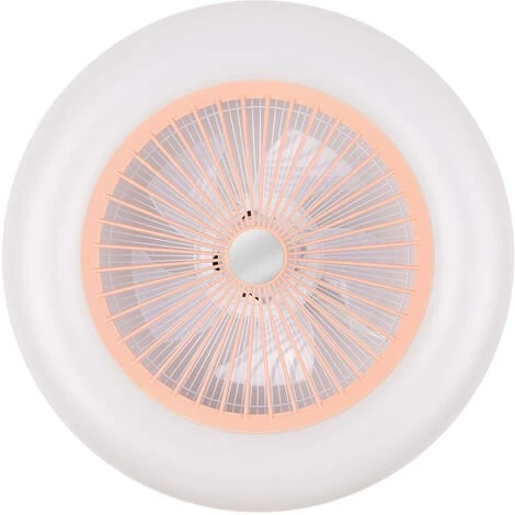 HAPPYSHOPPING Ventilateur De Plafond Avec Eclairage Ventilateur De Plafond Ventilateur De Plafond Lumiere LED Vitesse Du Vent Reglable Avec Telecommande Sans Batterie 36W, Rose 200-240V â Image 3