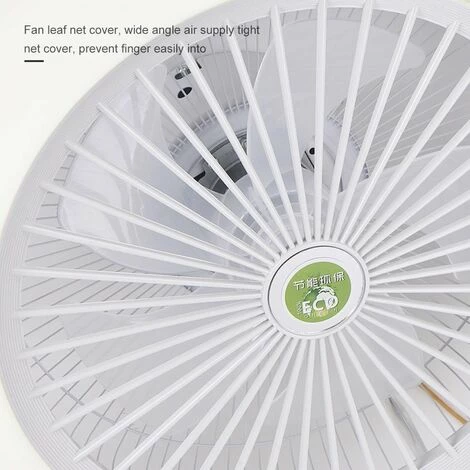 HAPPYSHOPPING Ventilateur De Plafond A Gradation En Continu 200V-240V LED Avec Telecommande Sans Batterie Plafonnier LED Moderne, Or - Or â Image 5