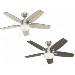 HUNTER FANS Ventilateur De Plafond Arcot Nickel 117 Cm Avec éclairage
