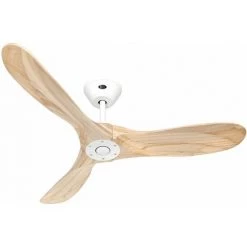 CASAFAN Ventilateur De Plafond DC Eco Genuino Blanc / Bois 122 Cm
