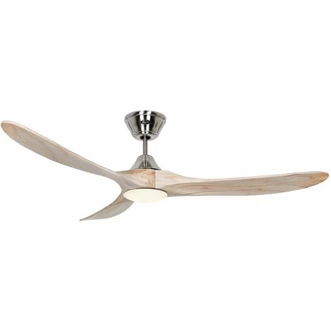 CASAFAN Ventilateur De Plafond Eco Genuino Chrome & Bois Avec LED â Image 2