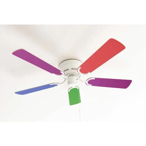 PEPéO Ventilateur De Plafond Kisa WH Multicolor
