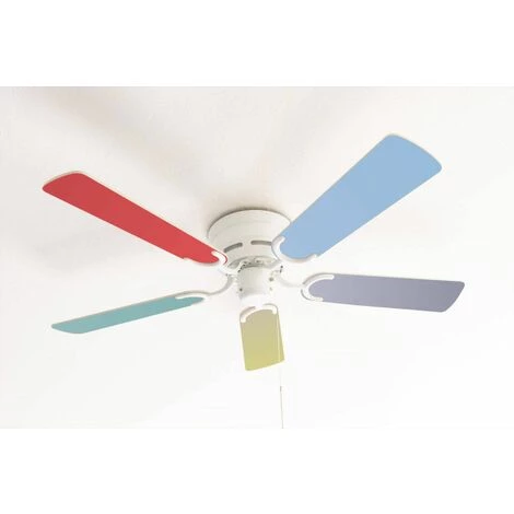 PEPéO Ventilateur De Plafond Kisa WH Multicolor â Image 2