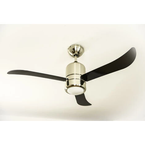 AIRERYDER Ventilateur De Plafond Loft Nickel / Noir Avec Lumière â Image 2