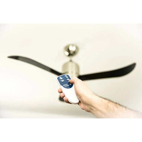 AIRERYDER Ventilateur De Plafond Loft Nickel / Noir Avec Lumière â Image 3