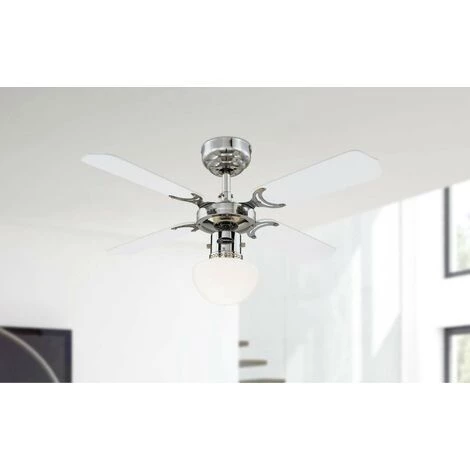 WESTINGHOUSE Ventilateur De Plafond Portland Ambiance Chrome 90 Cm – Image 3