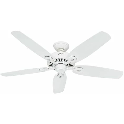 HUNTER FANS Ventilateur De Plafond Builder Elite Blanc 132 Cm
