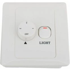 BEACON Interrupteur Mural Pour Ventilateur De Plafond Avec éclairage Inclus 2 Plaques