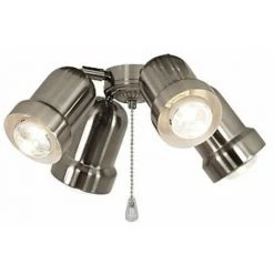 Kit D'éclairage 4 Pour Ventilateurs De Plafond CasaFan Chrome Brossé