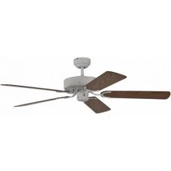 PEPéO Ventilateur De Plafond Potkuri Blanc / Chêne