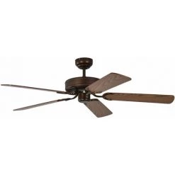 PEPéO Ventilateur De Plafond Potkuri Bronze / Chêne