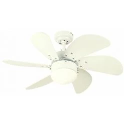 WESTINGHOUSE Ventilateur De Plafond Turbo Swirl Blanc 76 Cm