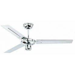 Ventilateur De Plafond Zephyr De AireRyder Avec Commande Par Tirette, Revêtement Chromé, 122 Cm