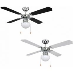 GLOBO Ventilateur De Plafond Champion Blanc / Noir 106 Cm