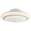 LINDBY LED Ventilateur De Plafond Avec Lampe à Intensité Variable 'Kheira' En Métal Pour Salon & Salle à Manger - Blanc