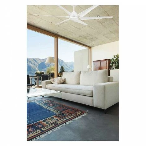 FARO BARCELONA Ventilateurs Faro, CIES Avec DC 210cm BLANC 6 PALAS Moteur â Image 3