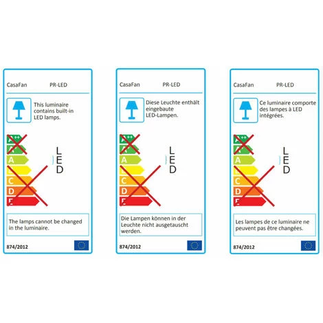 CASAFAN Ventilateur De Plafond Eco Pallas BN 116 Erable / Hêtre Avec LED â Image 4