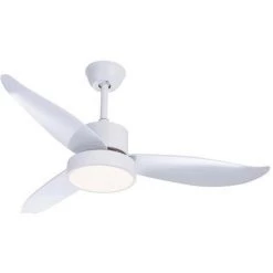 GLOBO Ventilateur De Plafond Ramona Blanc 115 Cm Avec LED