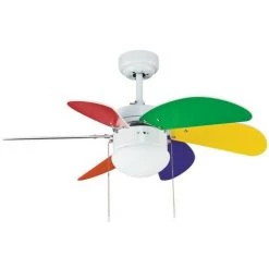CRISTALRECORD Ventilateur 6 Pales 76cm - Tabit Multicolore CRISTALREDORD 85-790-06-666