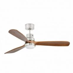 FARO BARCELONA Ventilateur De Plafond LANTAU LED - Nickel Mat