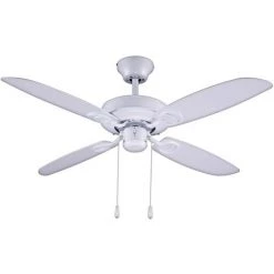 LÚZETE - VENTILATEUR DE PLAFOND LANGFORD SANS LUMIÈRE - Blanc