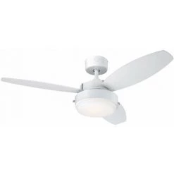 WESTINGHOUSE Ventilateur De Plafond Alloy 105 Cm Blanc Avec Lumière