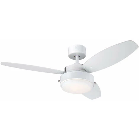 WESTINGHOUSE Ventilateur De Plafond Alloy 105 Cm Blanc Avec Lumière