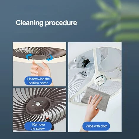 ASUPERMALL Ventilateur De Plafond Ac220V Avec Eclairage Avec Telecommande Lampe De Ventilateur De Plafond 3 Couleurs Lumiere 3 Vitesses Vent Plafonnier Pour Chambre Salon Salle A Manger, Noir â Image 5