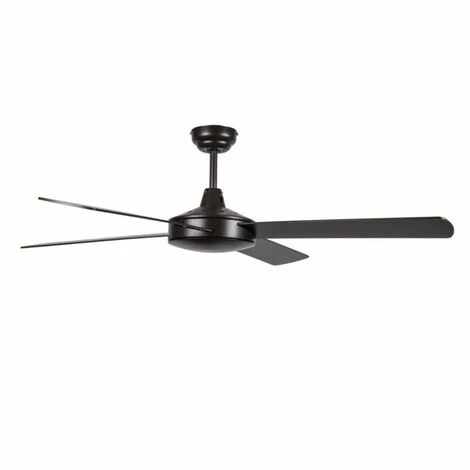 Ventilateur Sans Télécommande Marron OSTRO Clair FABRILAMP.