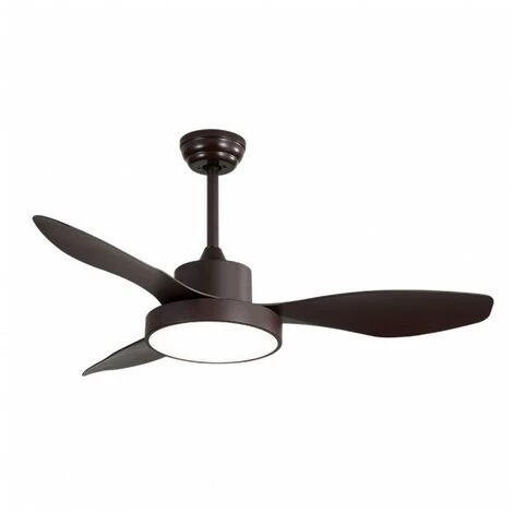 FAN HAYATE Led 40w, Marron Avec Télécommande FABRILAMP