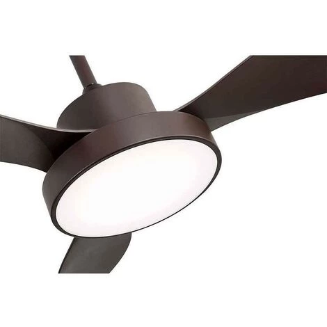 FAN HAYATE Led 40w, Marron Avec Télécommande FABRILAMP â Image 2